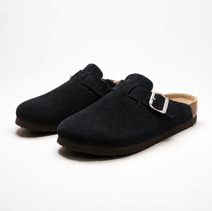 Suede Clogs