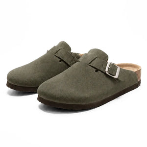 Suede Clogs